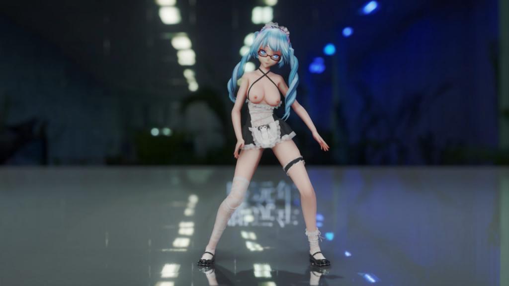 MMD58白丝眼镜女仆mikuKDA封面