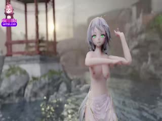 MMD48白丝汉服洛天依霜雪千年封面
