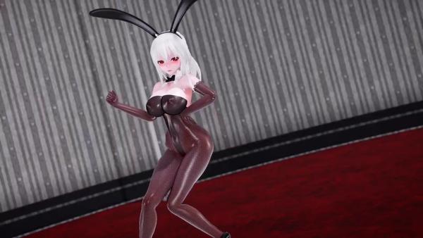 MMD白毛网袜兔女郎顶不住了封面