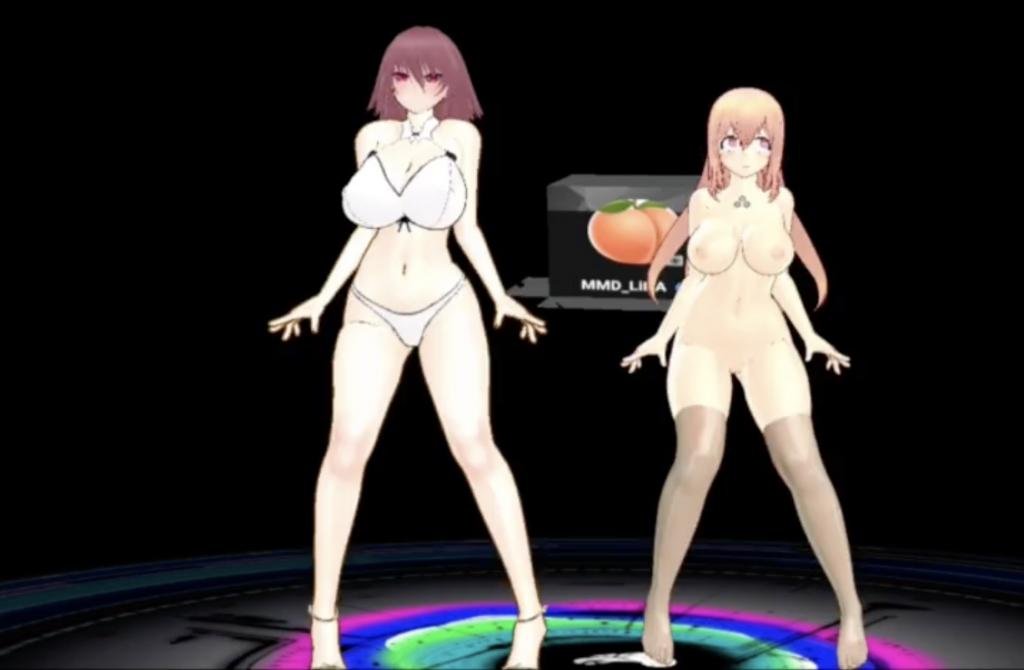 MMd两个大胸美女穿内衣热舞封面