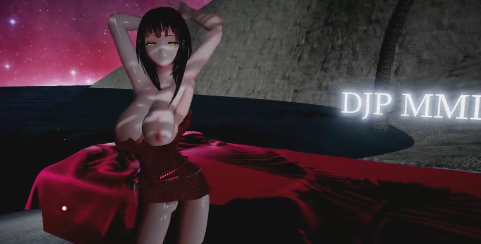 MMD甜魔头-星云海滩舞台封面