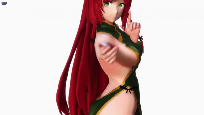 MMD东方宅舞红美铃旗袍封面