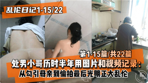 乱伦日记一处男小哥历时半年用图片和视频记录从勾引母亲偷拍到最后光明正大乱伦封面