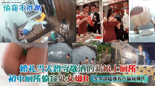 偷窥不胜防婚礼当天时对敬酒的新娘上厕所封面