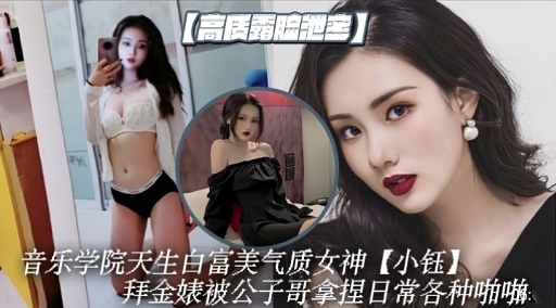 音乐学院天生白富美气质女神小钰拜金婊被公子哥拿捏日常各种啪啷封面