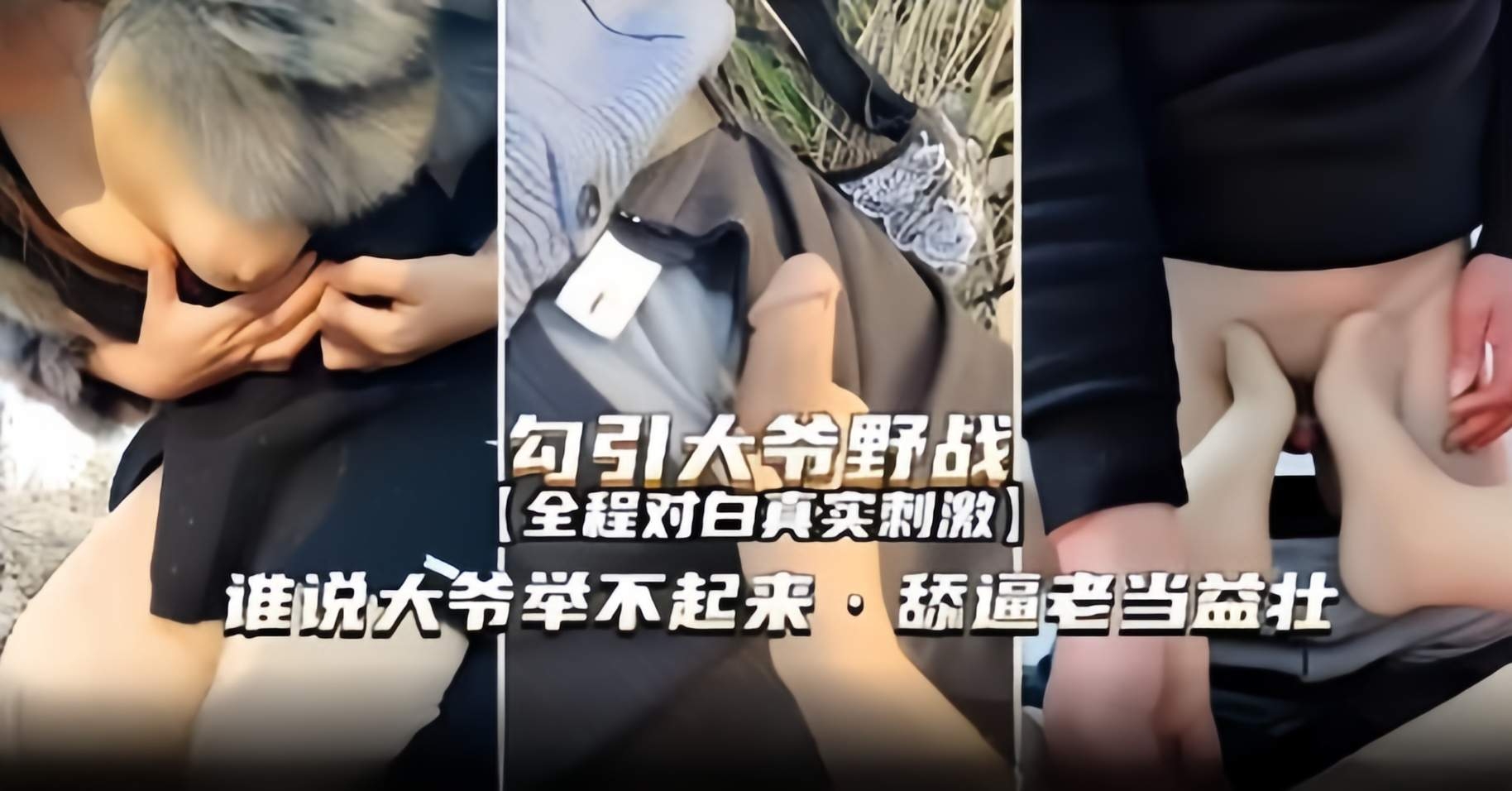 真实勾引户外野战-网红女神户外勾引七十岁大爷操主动足交口爆老鸡巴封面