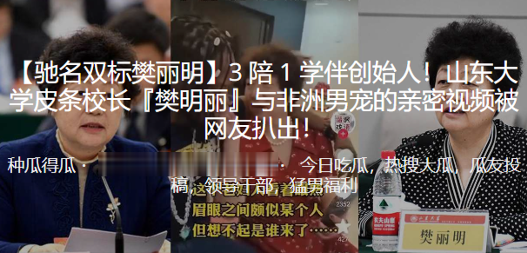 山东.大学皮.条校长樊明.丽与非洲.男宠的.亲密视频被.曝光封面