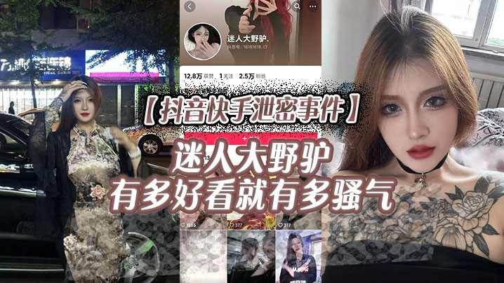 抖音快手泄密事件迷人大野驴有多好看就有多骚气封面