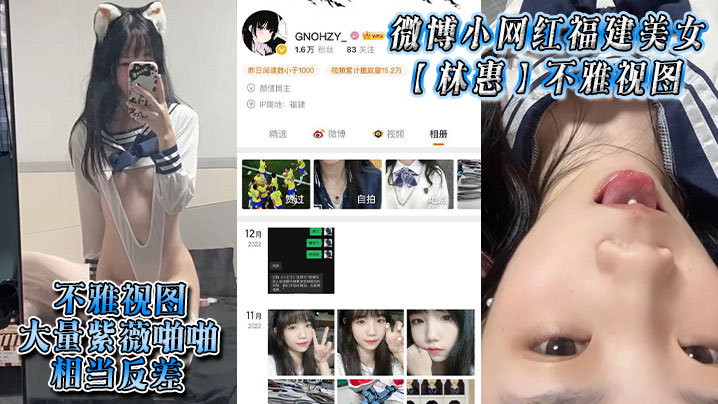 微博小网红福建美女林惠不雅视图大量紫薇啪啪相当反差封面