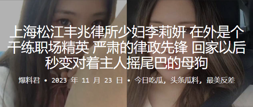 海松江.丰兆律.所少妇在外.是个干练.职场.精英严的肃.的律政.先锋回家以.后秒变.对着主人摇尾.巴的母狗封面