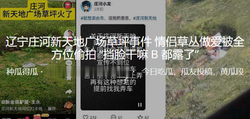 成都广场草坪情做爱被偷拍.封面