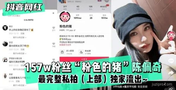 157万粉丝网红“粉色的猪”陈佩奇私拍（上）流出封面