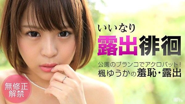 caribbeancom_100315-988 從順露出散步 ～野外舔鮑好害羞～ 楓優香封面