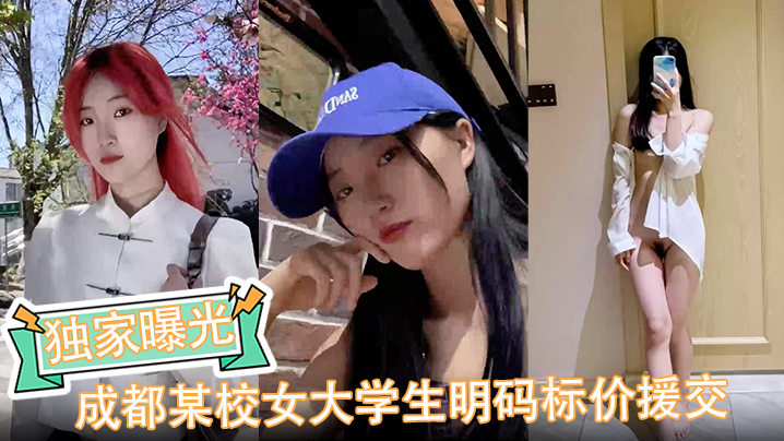 独家曝光成都某校女大学生明码.标价援交陪玩伴游卖逼视频被金主爆出完整版封面