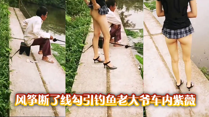 风筝断了线勾引钓鱼老大爷车内紫薇.封面