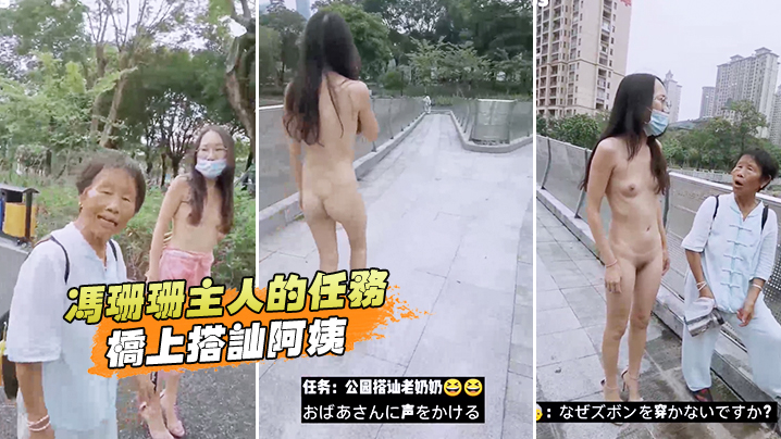 冯珊珊主人的任务桥上搭讪阿姨.封面