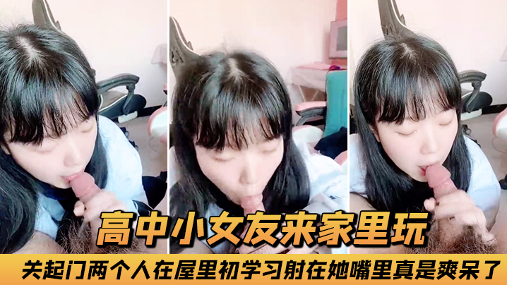 高中小女友来家里玩关起门两个人在屋里初学习射在她..嘴里真是爽呆了封面