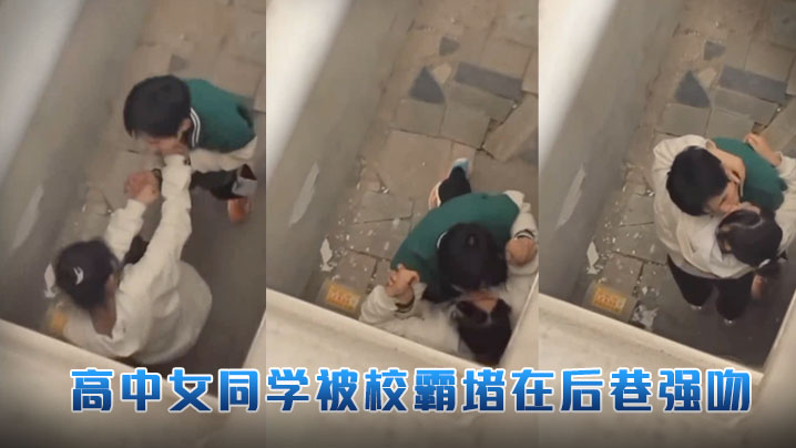 高中女同学被校霸堵在后巷强吻.封面